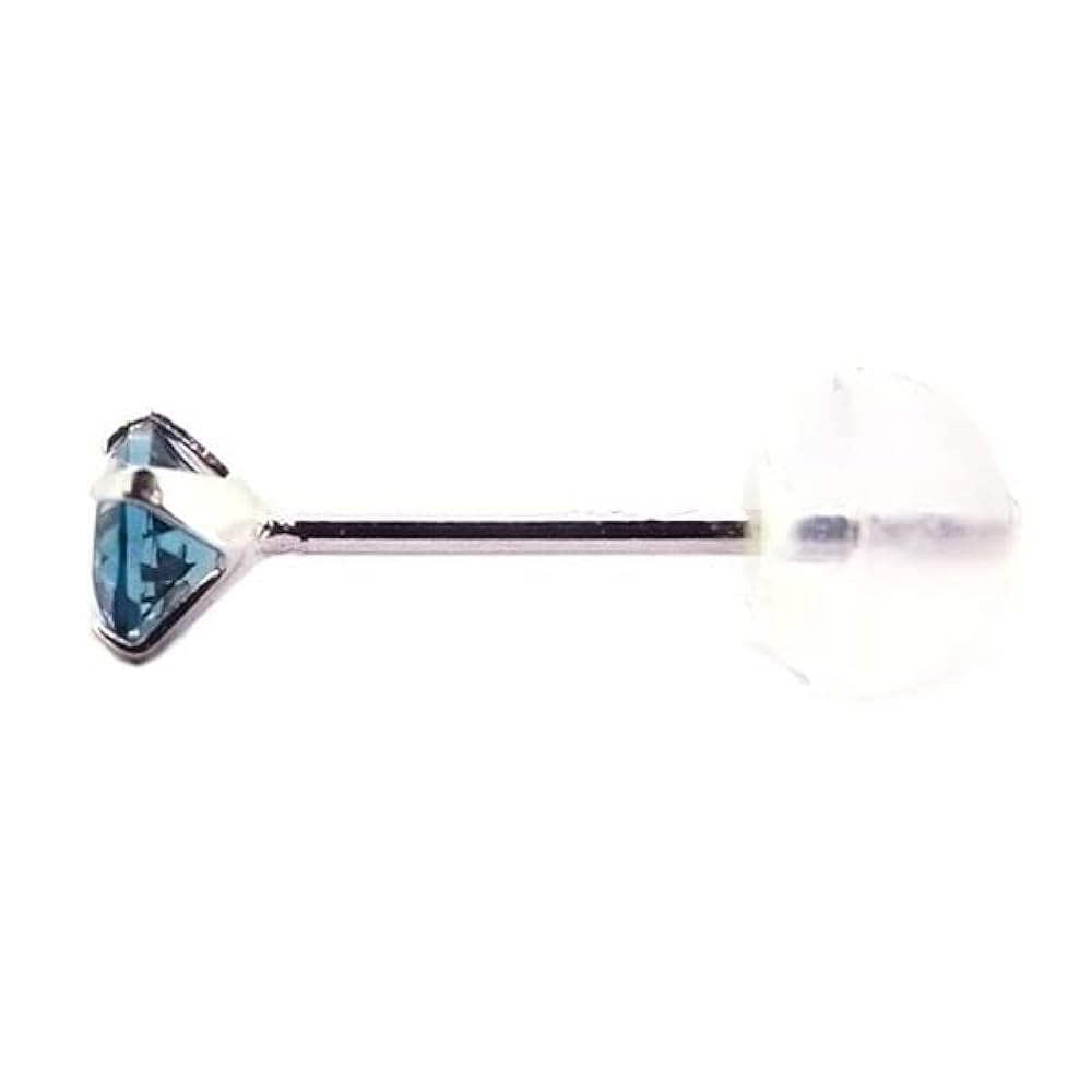 Amazon | プラチナ900 製 3mm ロンドンブルートパーズ Pt900 4本